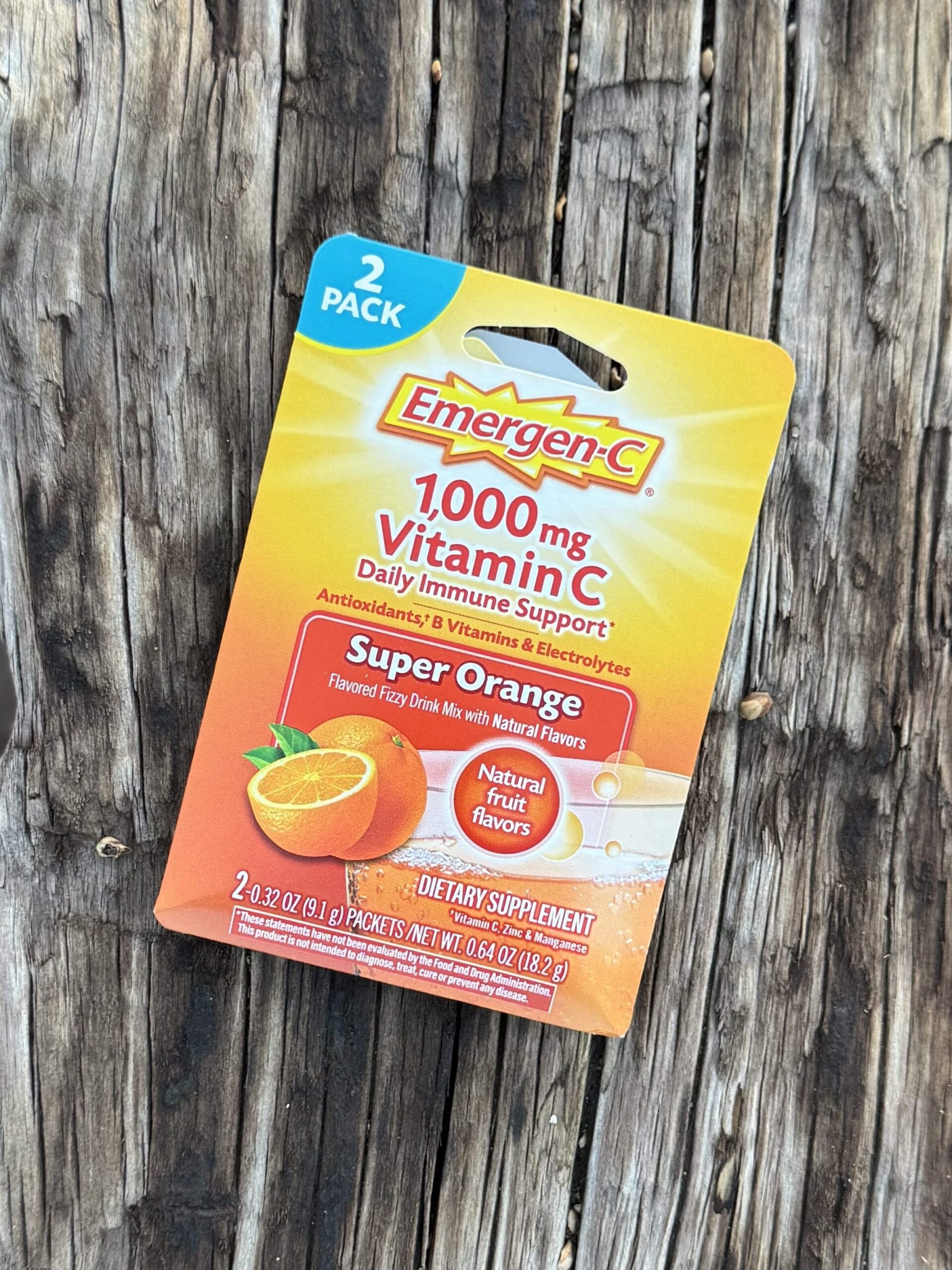 packet of emergency electrolytes